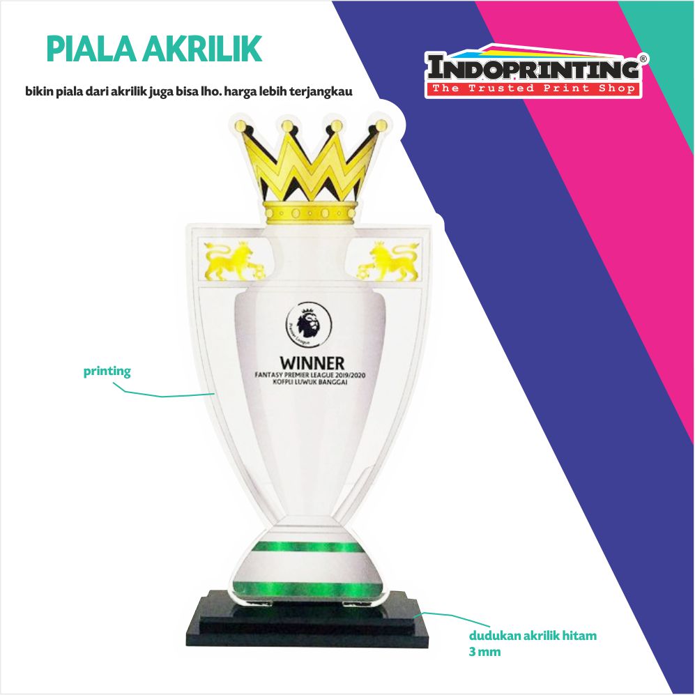 Plakat Model Piala Akrilik Harga Promo! INDOPRINTING